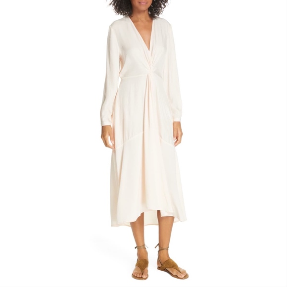 Vince Dresses & Skirts - New Vince Twist Drape Long Sleeve Dress 14